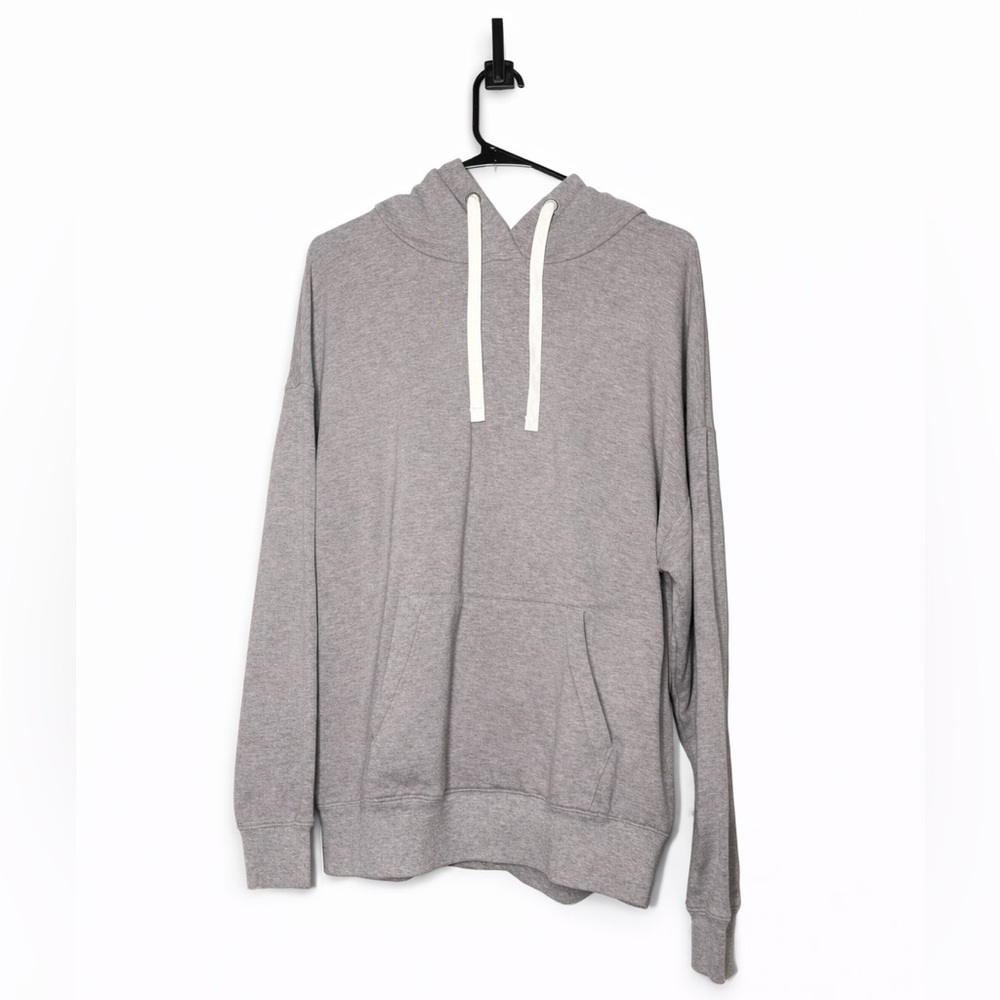 Buffalo David Bitton Taupe Hoodie with Cream Drawstrings